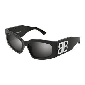 Balenciaga Sunglasses Cat Eye Full Rim, Grey Frame and Grey Silver Mirror Lens